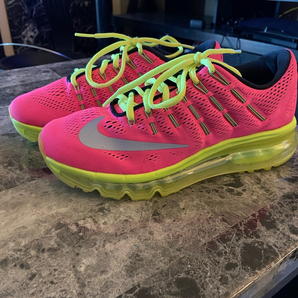Neon Pink and Yellow Nike Air Max size 6.5